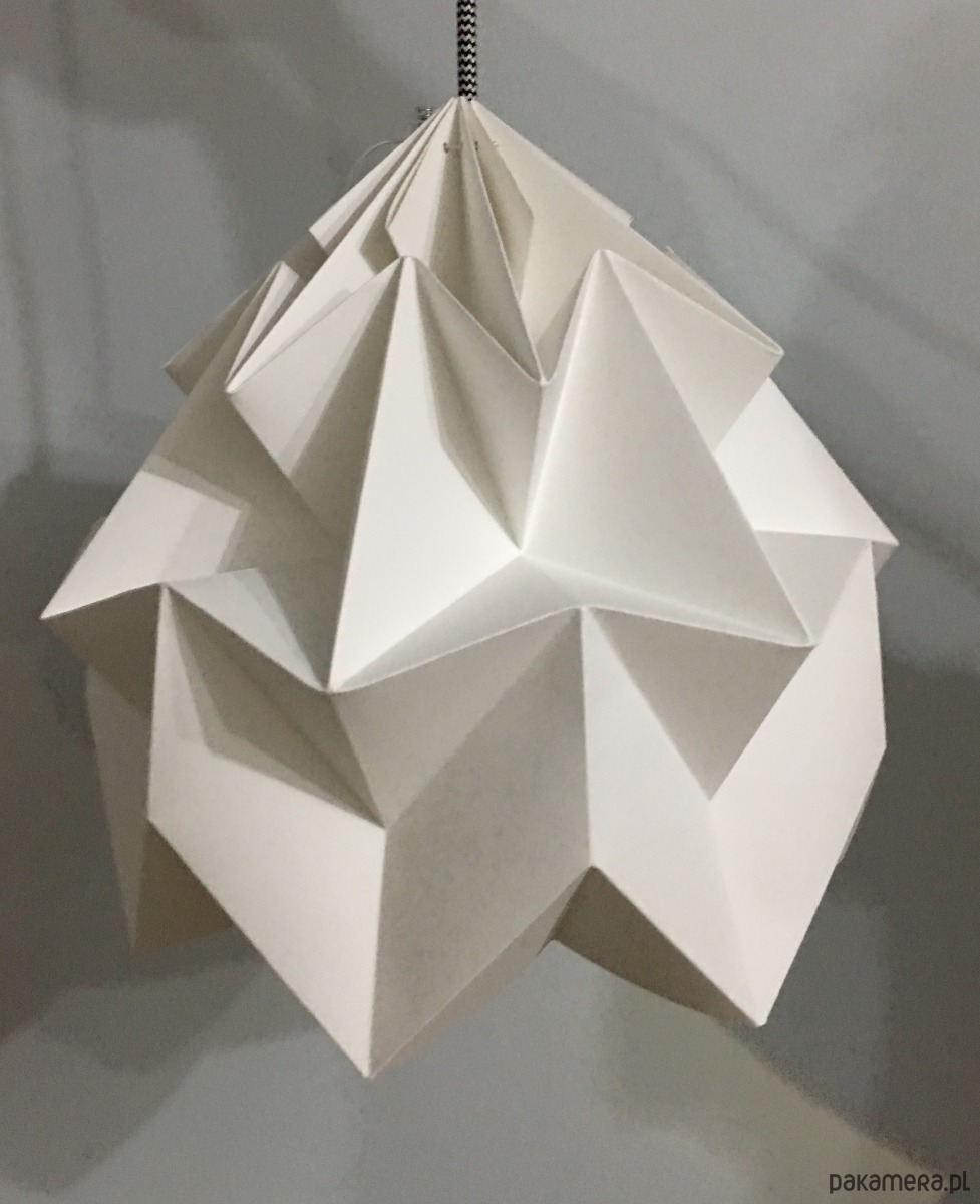 Abażur klosz Origami Biały origamilamp papier Pakamera pl