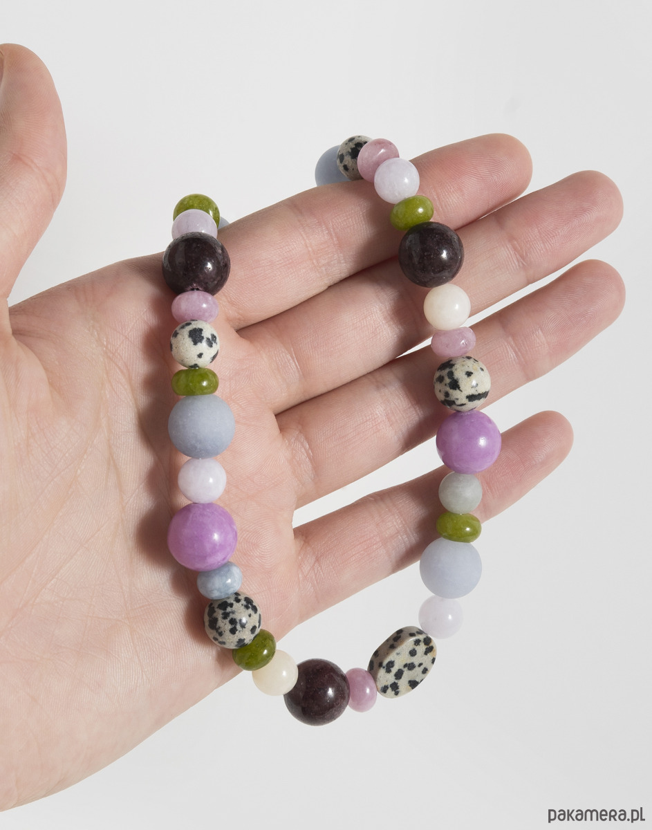 kolie Bąbelkowy naszyjnik z kamieni naturalnych 3