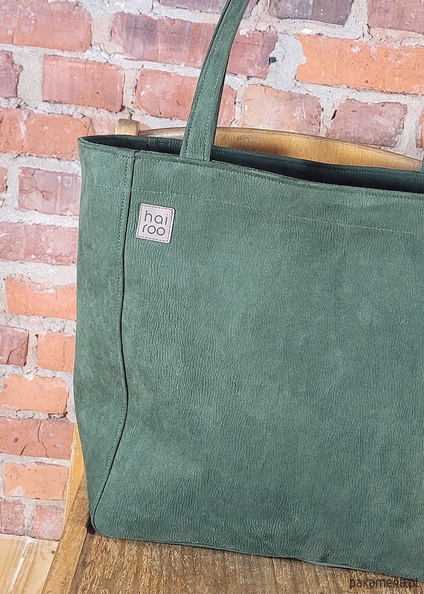 torby na ramię Lazy bag Bukka zielona vegan oversize 6
