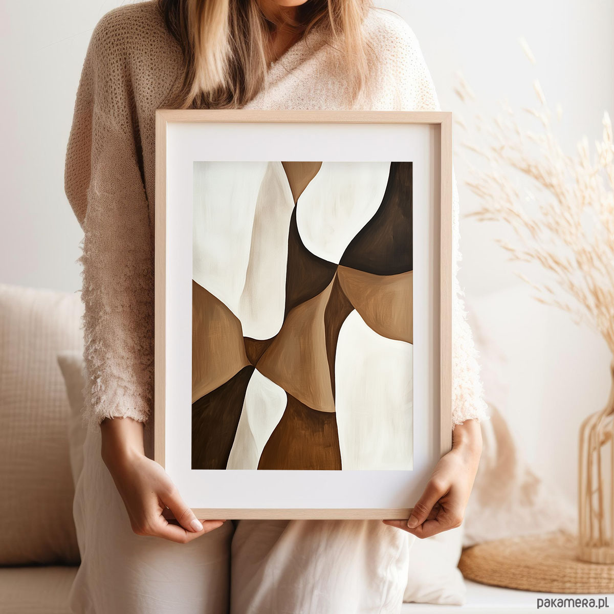 plakaty Plakat Abstrakcja w brązie 4