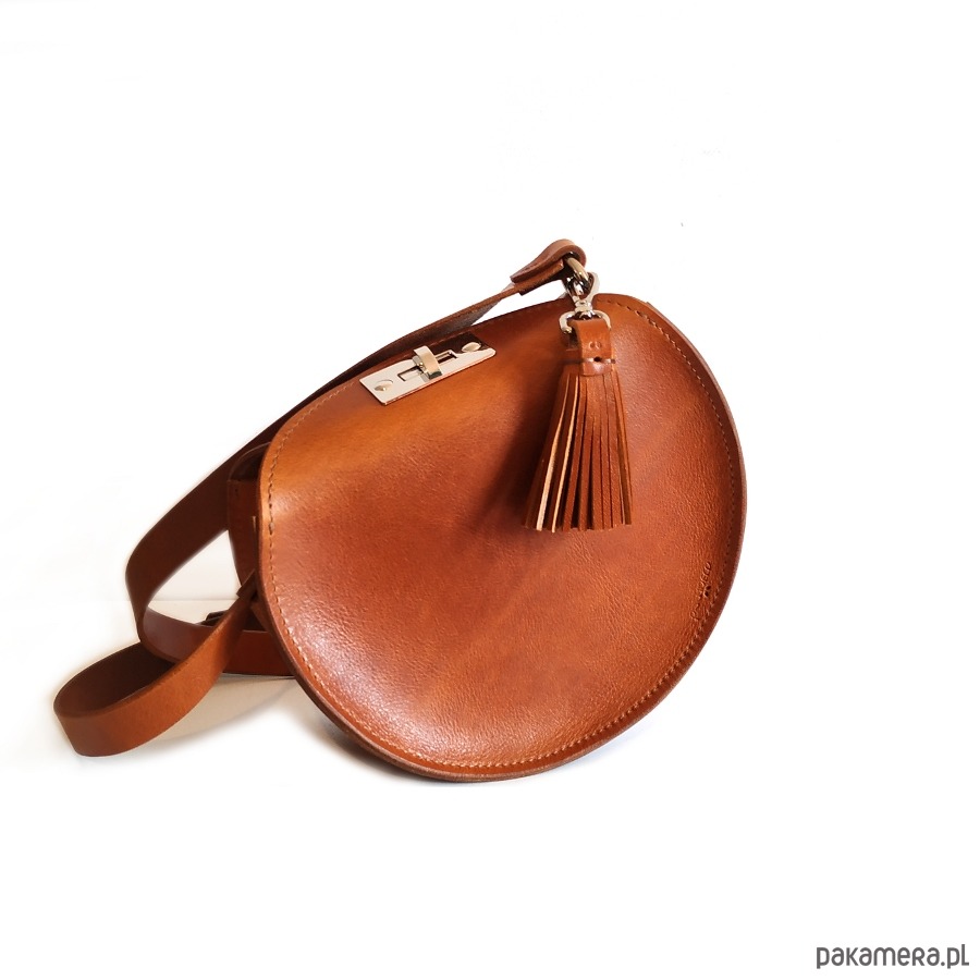 torby na ramię Roundbag koniak 1