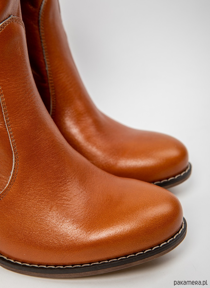 botki damskie SKÓRZANE BOTKI ZAPATO 497 RIDU RETRO 4