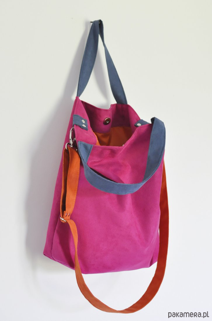 torby na ramię Torba hobo rozm. L - fuksja, kobalt.pomarańcz 3