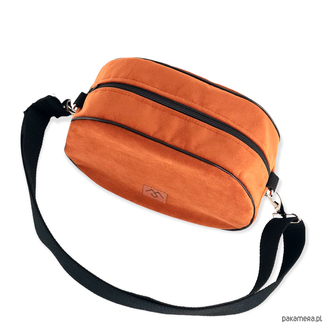torby na ramię Torebka damska z weluru tapicerskiego "Mili Boxy Bag" - miedziana pomarańcza 6