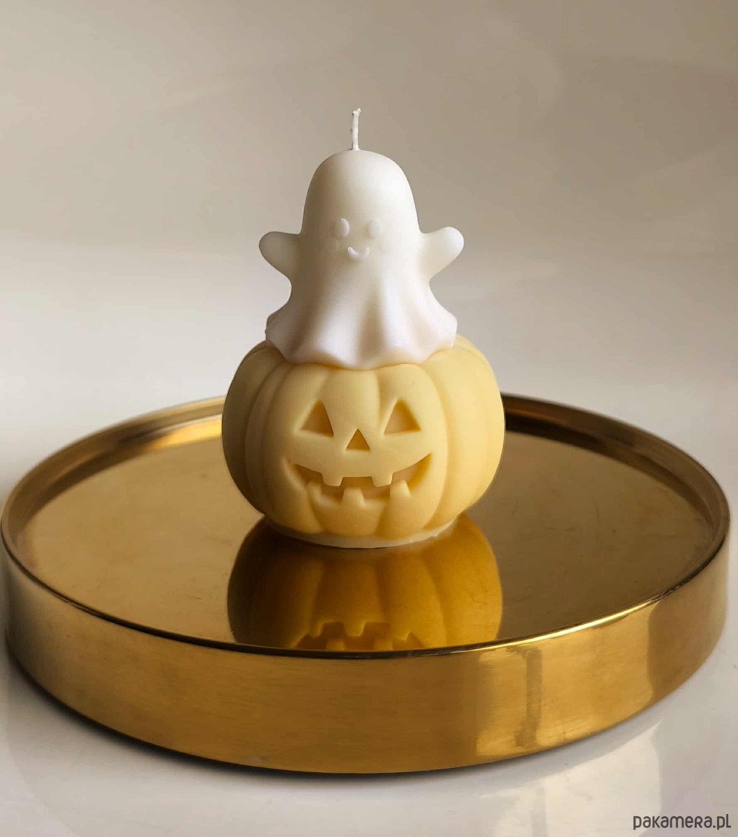 świeczniki i świece Świeca sojowa duch halloween na dyni SOYLO 2