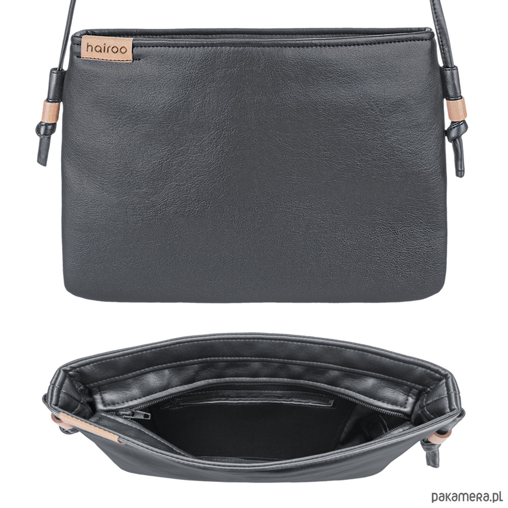 torebki mini Nodo Bag S czarna mała kopertówka z paskiem 2