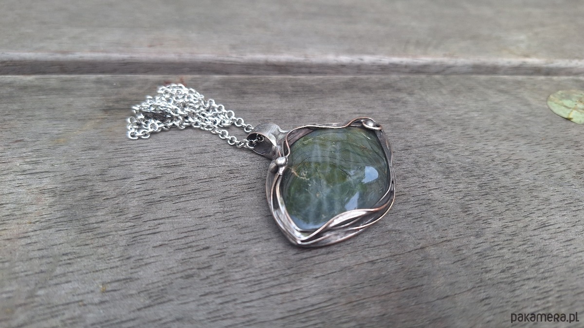 wisiory Zieleń i złoto - wisiorek 1