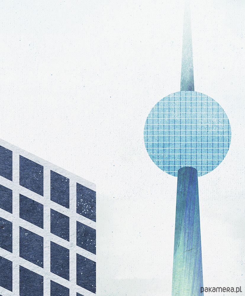 plakaty Berlin - plakat 50x70 cm - Alexanderplatz TV Tower 2