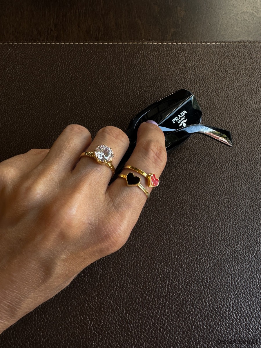 pierścionki złote Złoty pierścionek z dużą cyrkonią 4