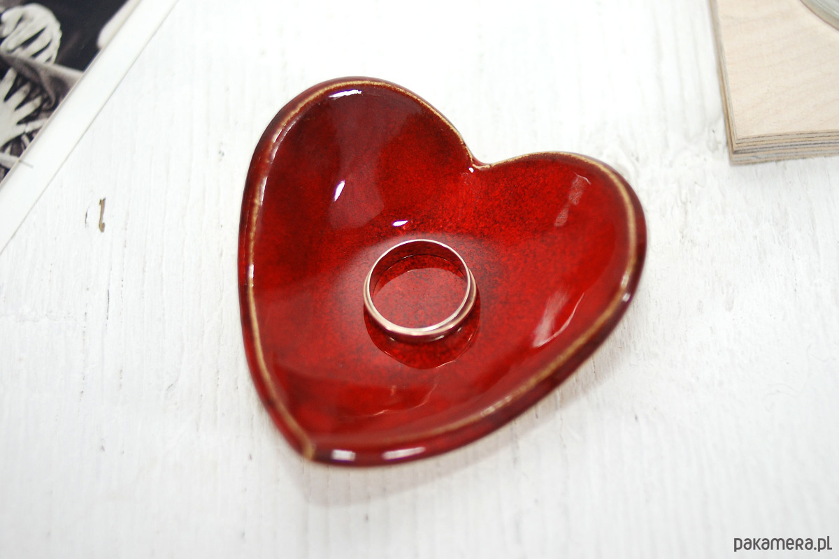 pojemniki na biżuterię Ceramiczna miseczka serce na biżuterię, drobiazgi, obrączki 2