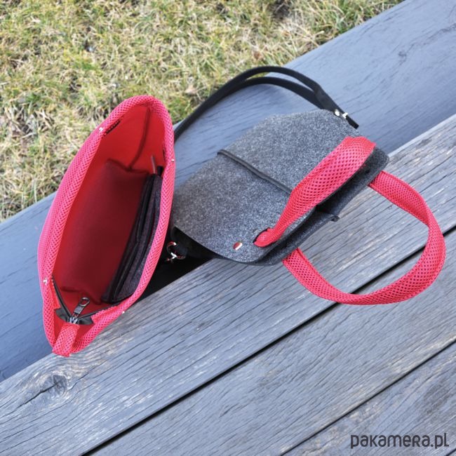 torby na ramię Torebka filcowa wąska - organizer z siatki G+CZ 4