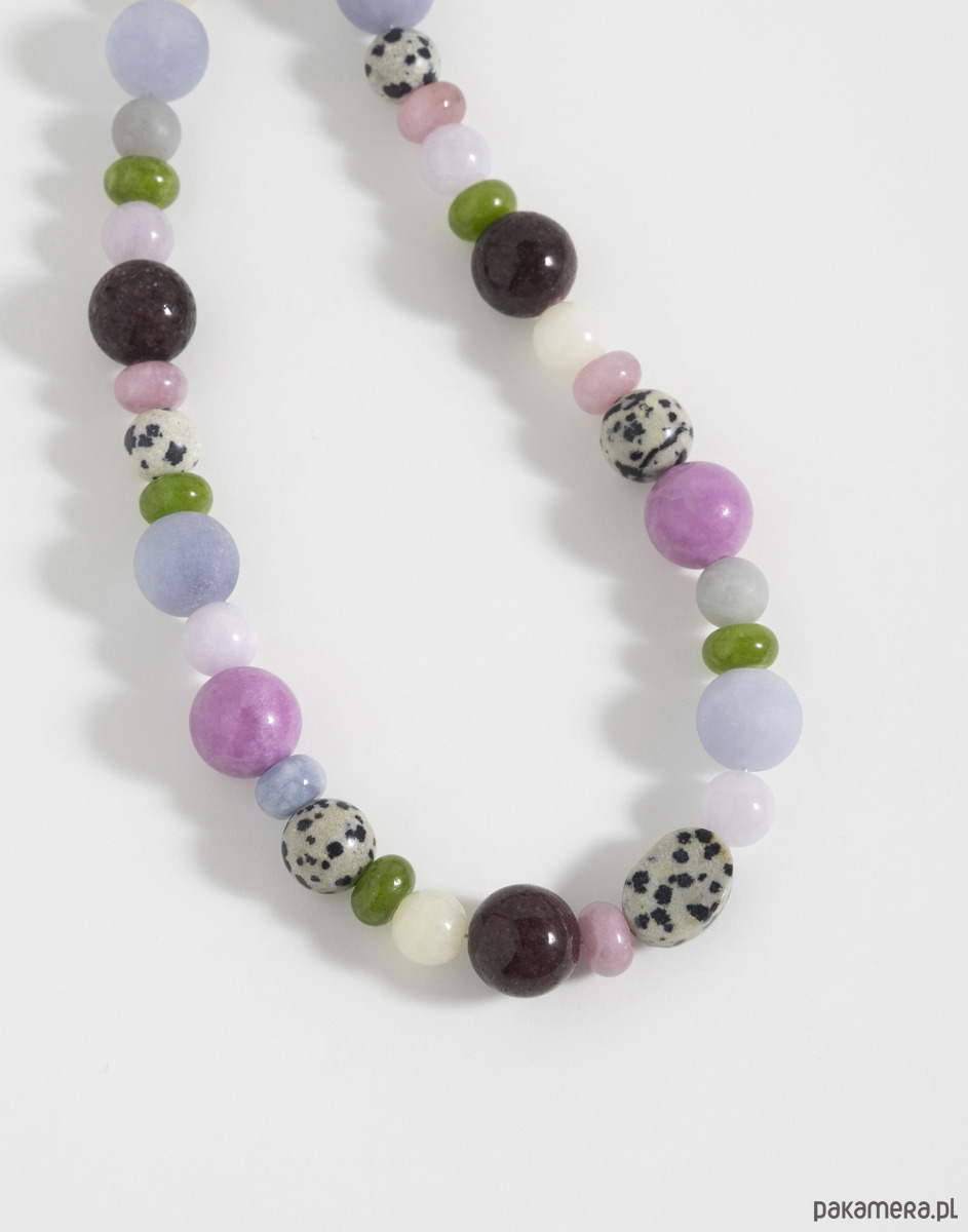 kolie Bąbelkowy naszyjnik z kamieni naturalnych 1