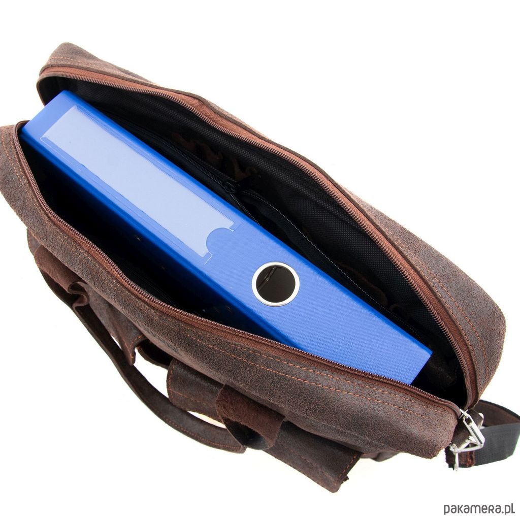 torby i nerki męskie Ciemny brąz torba na laptopa 15,6 męska skóra vintage belveder BV82 5
