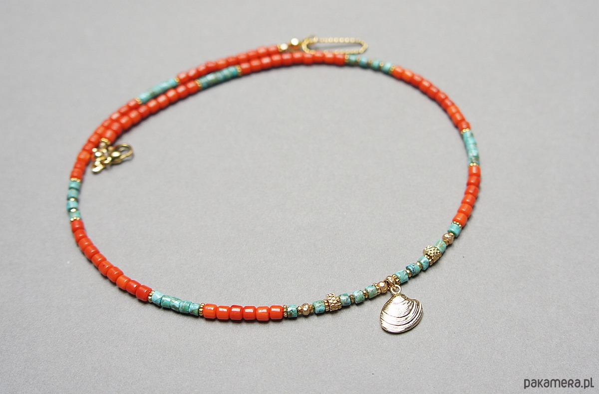 chokery Sea collection - Koral orange vol 3 /choker/ 10.07.25 2