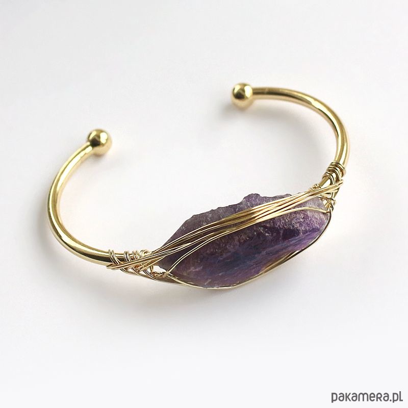 bransoletki wire wrapping Ametyst - przebudzenie świadomości 1