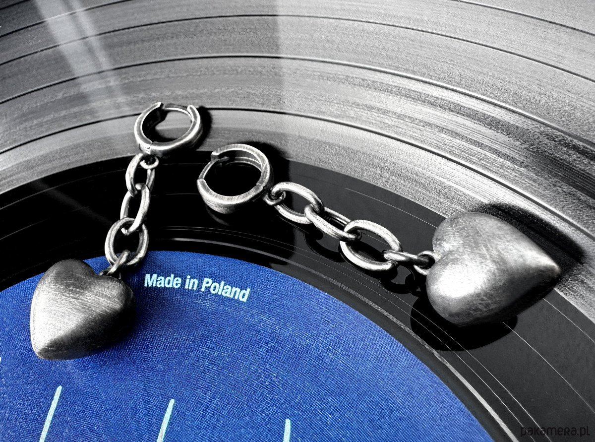 kolczyki srebrne Oksydowane kolczyki srebrne duże Serduszka Rockstar 4