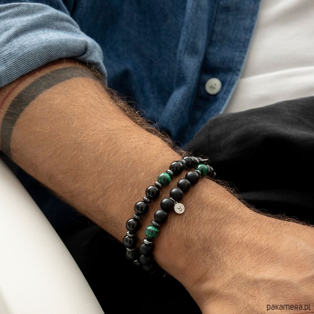 biżuteria męska Męska bransoletka zodiakalna - Byk 1