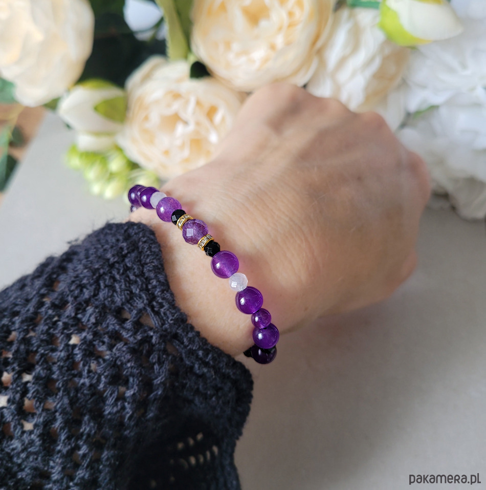 bransoletki z kamieni naturalnych RYBY- z Turmalinem Zodiakalna bransoletka 1