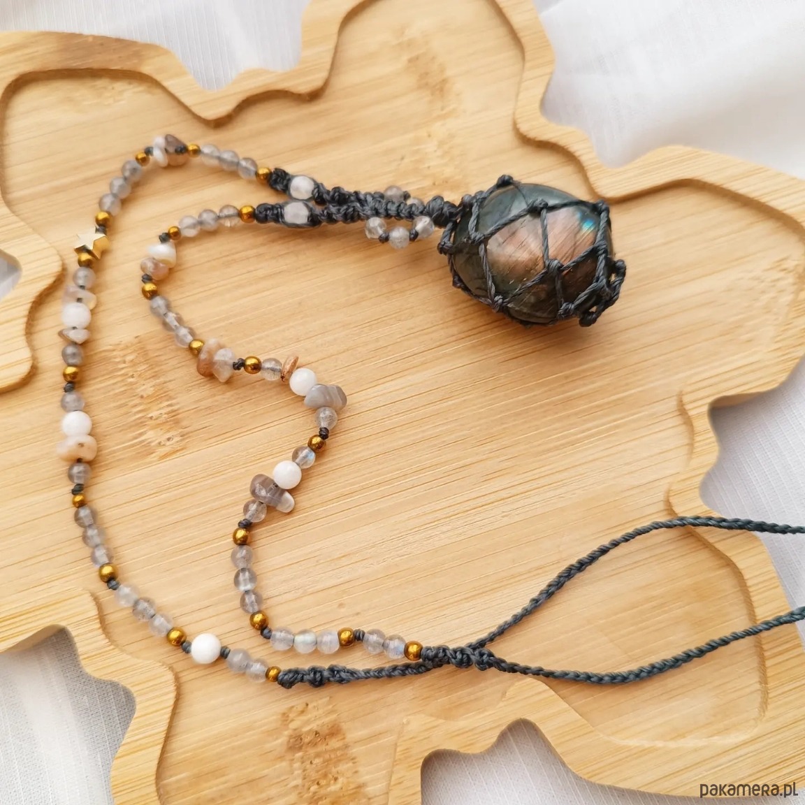 naszyjniki - inne Naszyjnik z labradorytem 1