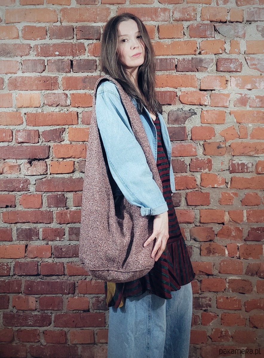 torby XXL Boogi Bag różowa torba hobo w stylu boho 5