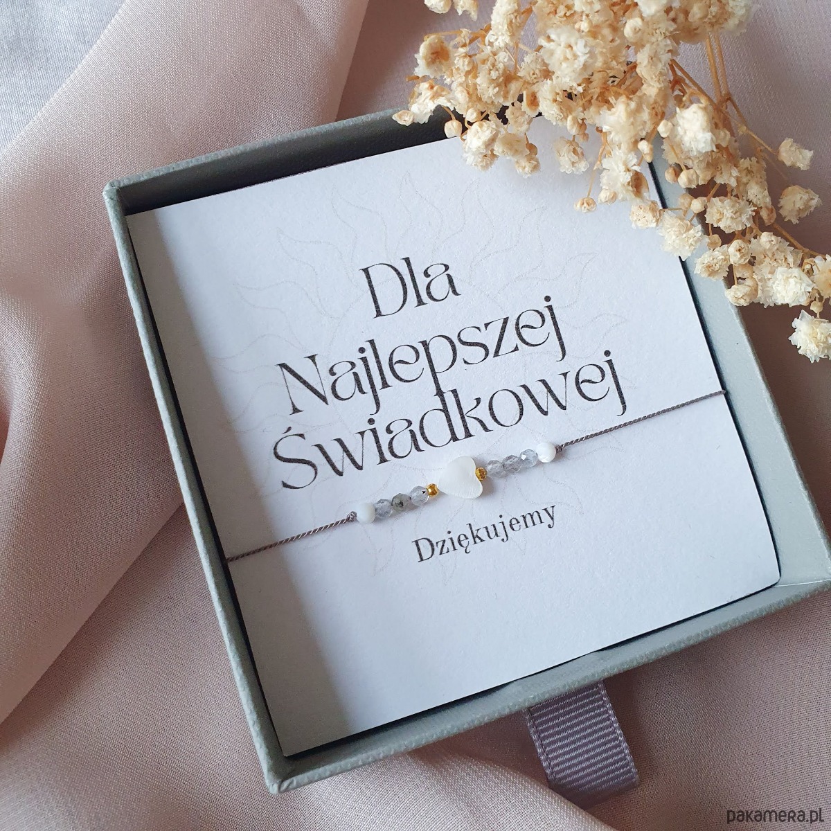 bransoletki na sznurku Bransoletka Podziękowanie dla ŚWIADKOWEJ 1