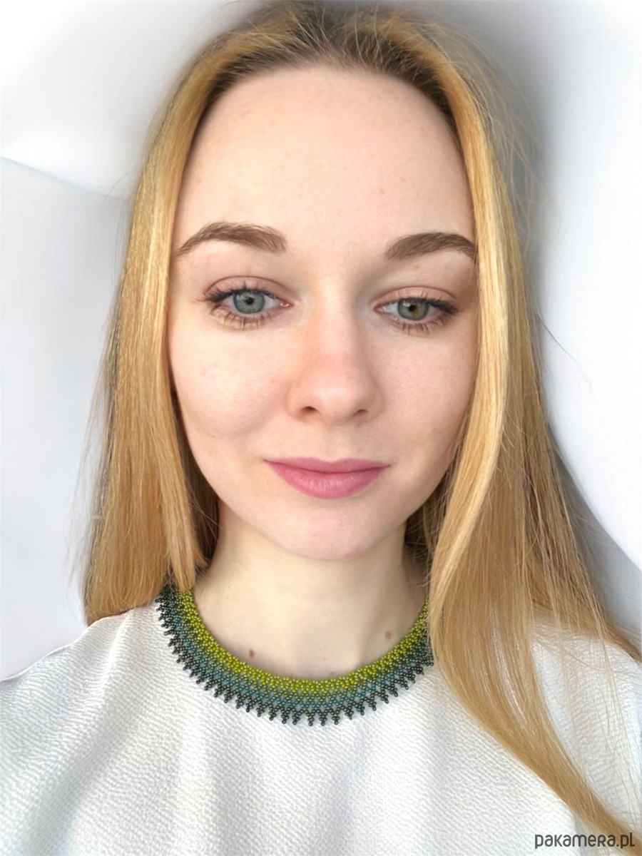 kolie Kolia koralikowa zielony gradient  ręcznie robiona biżuteria handmade 5