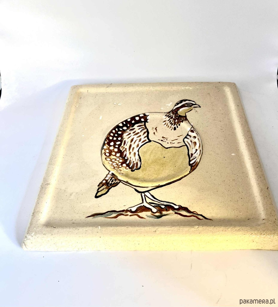 kafle i panele Ręcznie malowany kafel ceramiczny z przepiórką  3