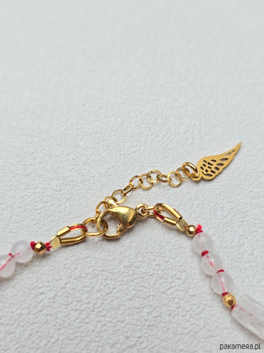 bransoletki na sznurku Supełkowana Bransoletka z Kamieniem Księżycowym 1