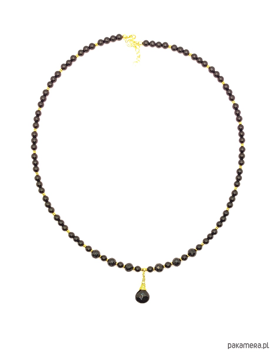 złote naszyjniki Zmysłowy naszyjnik z turmalinów 2