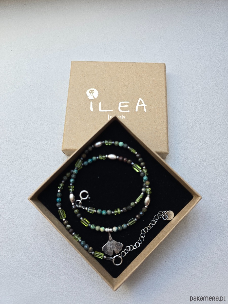 srebrne naszyjniki Naszyjnik Ginko 3