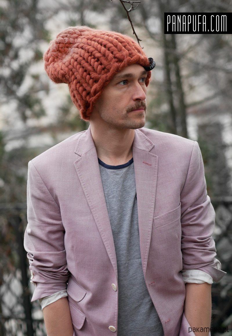 czapki damskie 100% wełna ciepła czapka Beanie w grubym splocie 1
