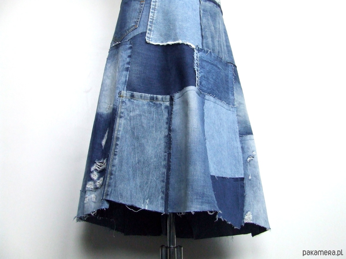 spódnice maxi Długa jeansowa spódnica r.42 1
