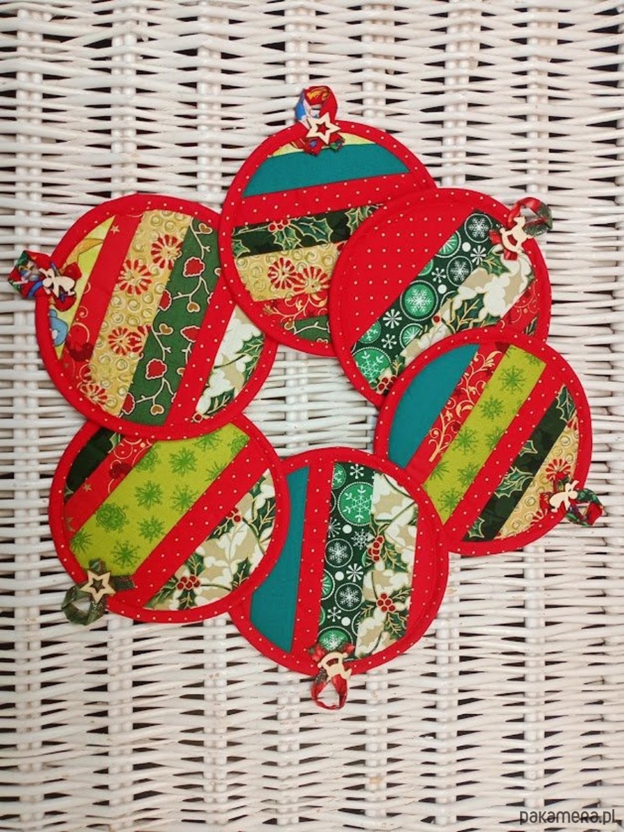 dekoracje świąteczne Świąteczne podkładki pod kubek 1