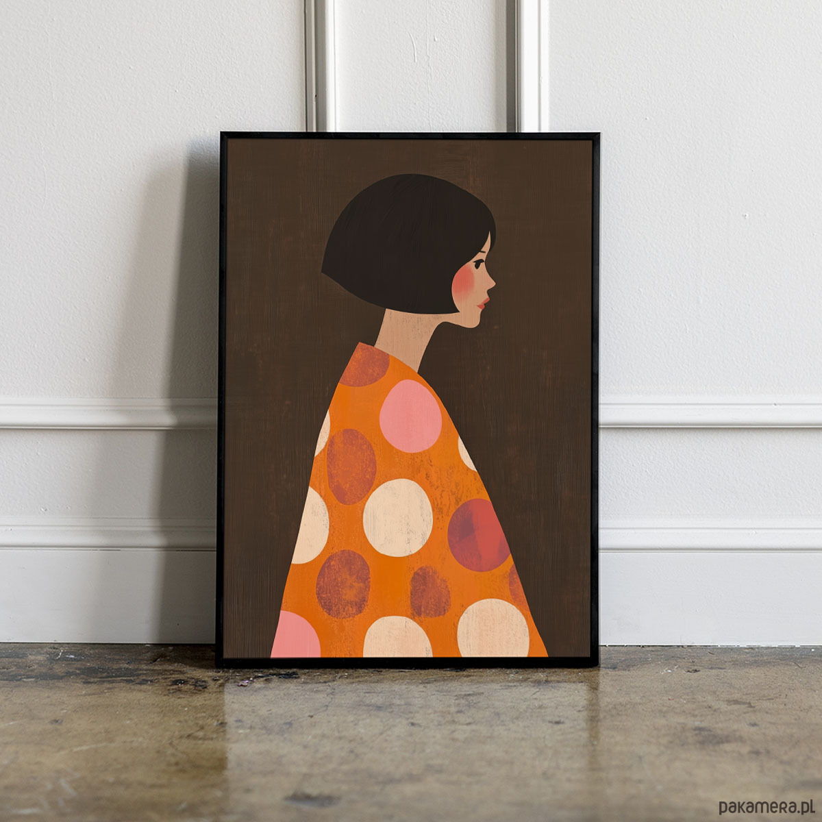 plakaty Dziewczyna z proflu - plakat/ilustracja 1