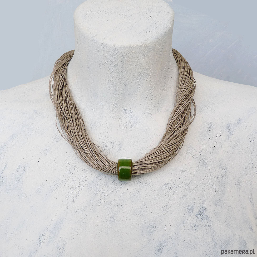 kolie Dakota naszyjnik lniany 3