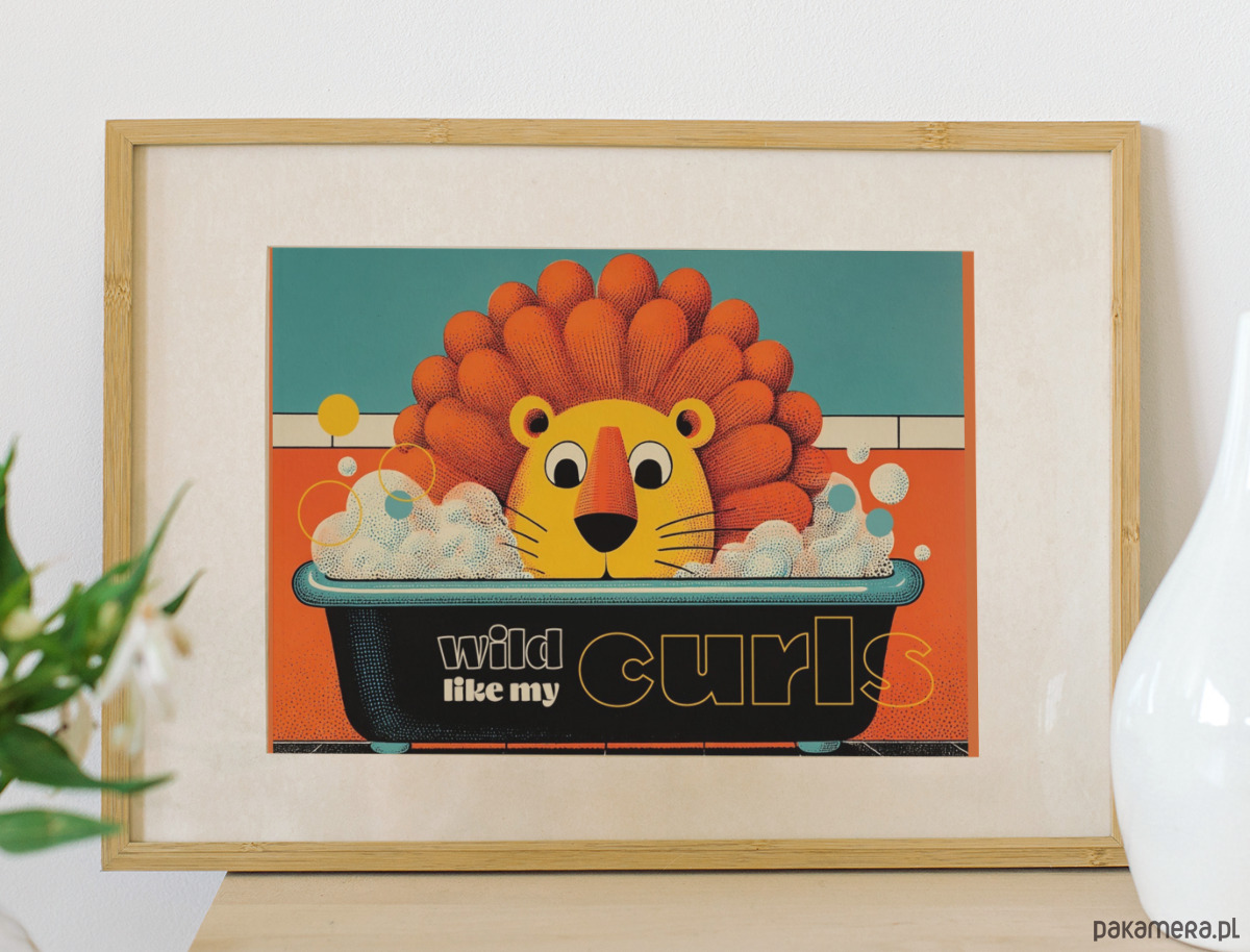 plakaty Plakat wild like my curls 2