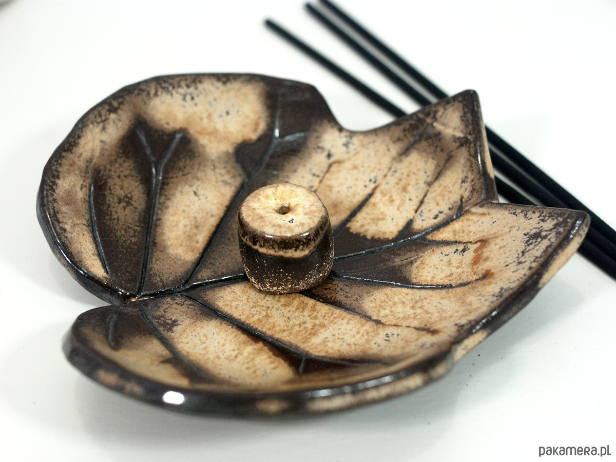 Podstawki pod kadzidełka Miseczka liść -  na kadzidło, palo santo, biżuterię, drobiazgi 6