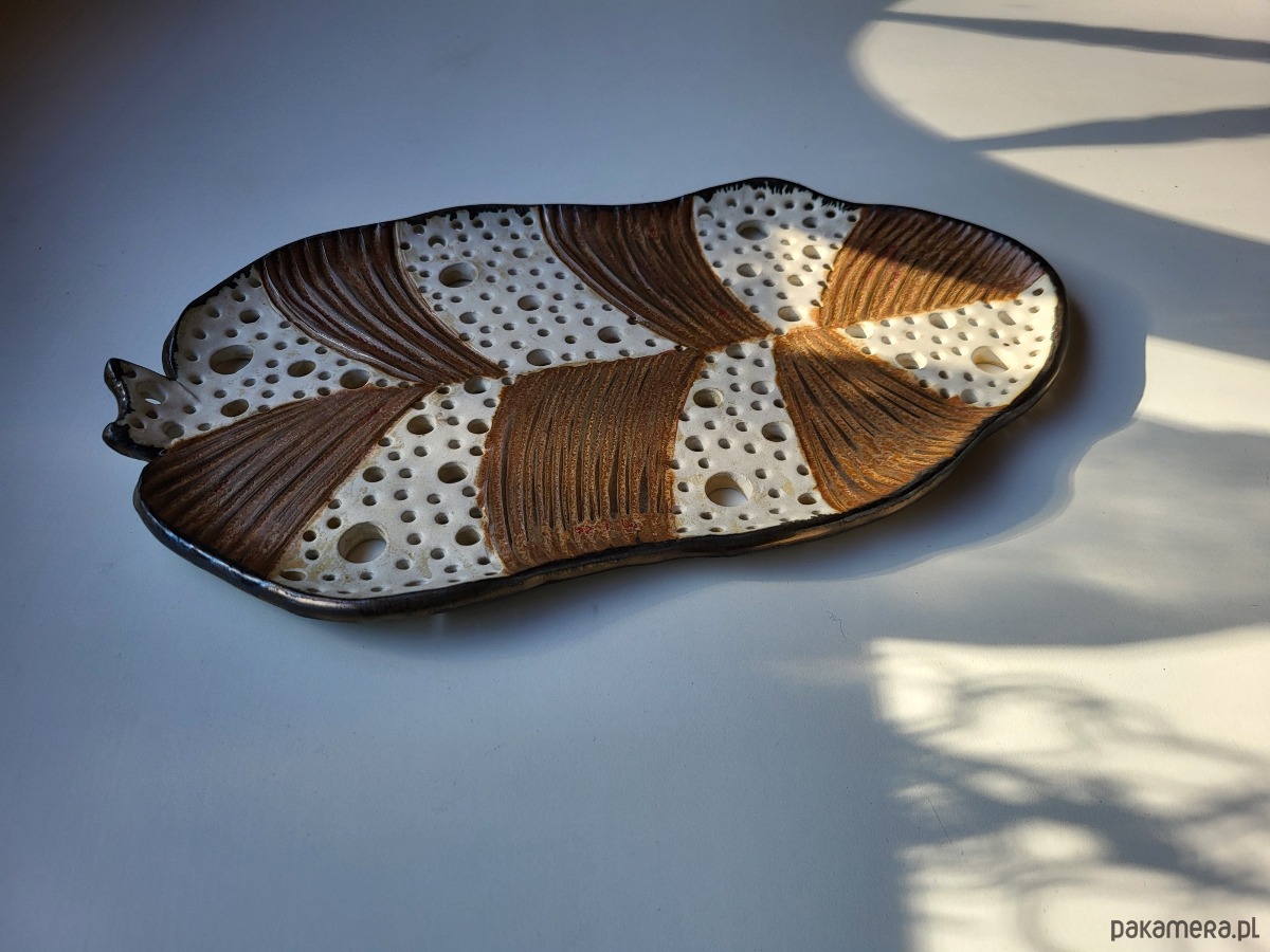 patery i talerze Ceramiczna patera liść 5