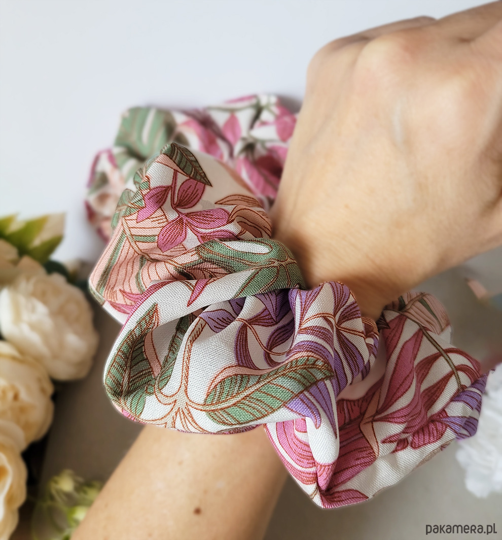 gumki do włosów Gumka Maxi Scrunchie Sweet Jungle 2