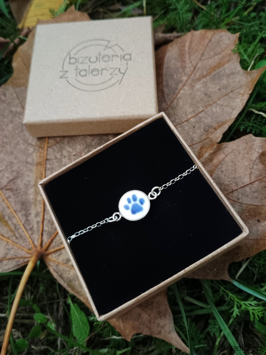 bransoletki ceramiczne Bransoletka Bolesławiec łapka 1