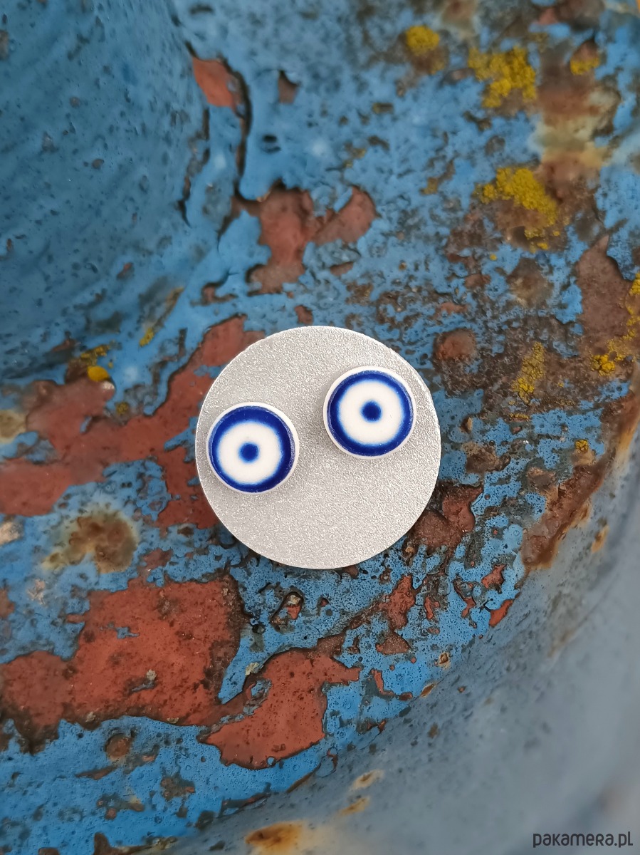 kolczyki ceramiczne Kolczyki ceramiczne Bolesławiec 1
