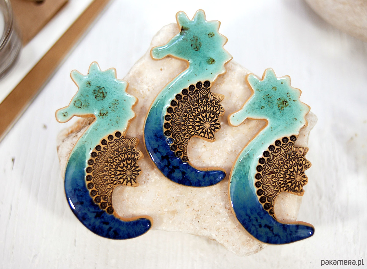 magnesy Ceramiczny konik morski -  magnes na lodówkę 1