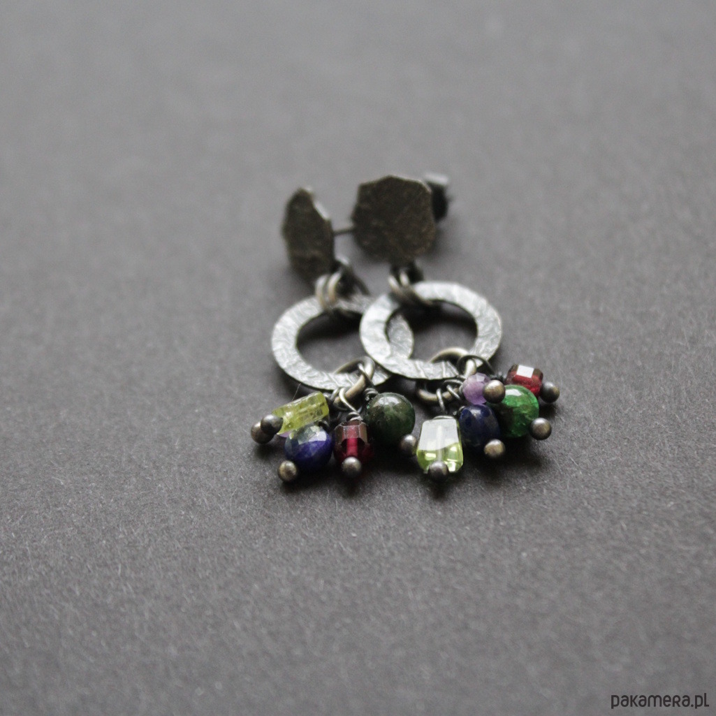 kolczyki z kamieniami Kolczyki Ale kolor 1