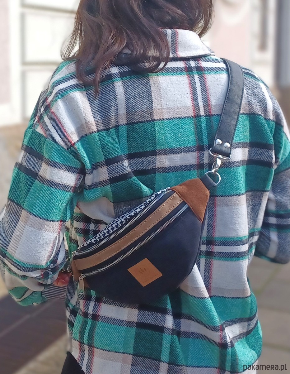 saszetka nerka Nerka damska  z nubuku Arizona 2