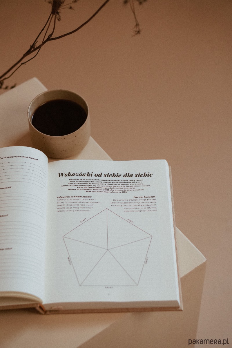 kalendarze i plannery SLOW PLANNER 2026  układ tygodniowy  Kojąca Matcha 7