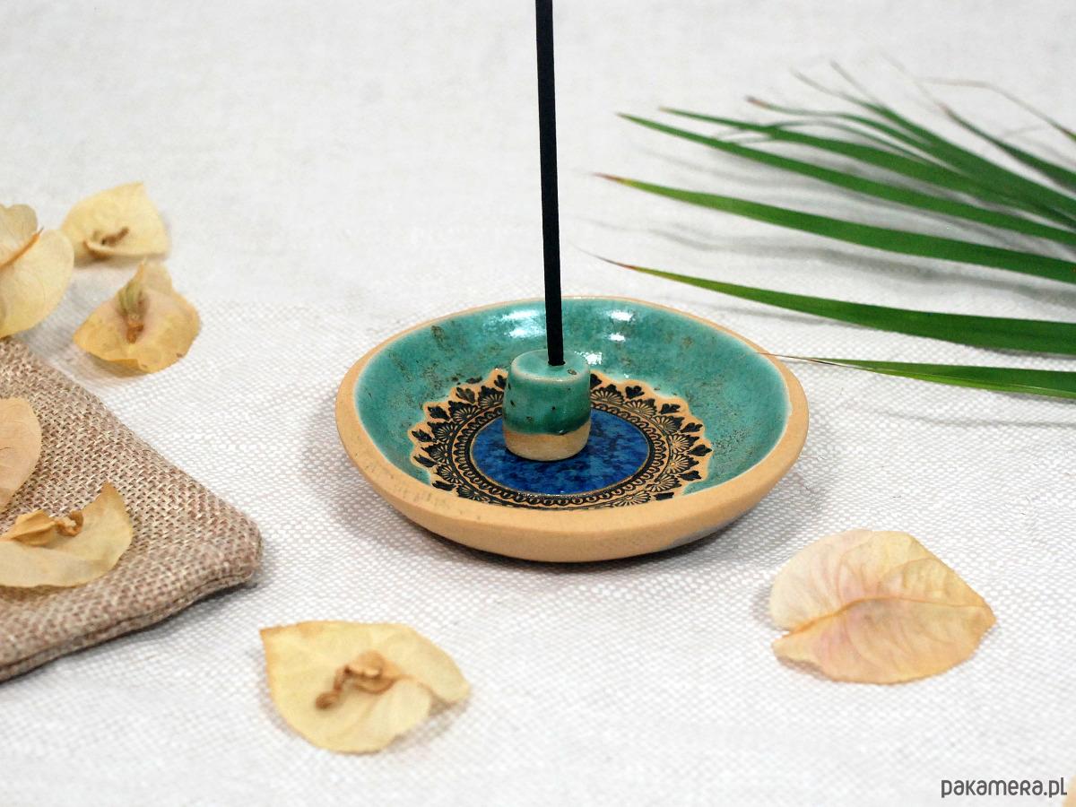 Podstawki pod kadzidełka Ceramiczna podstawka na kadzidło, świeczkę, biżuterię 3