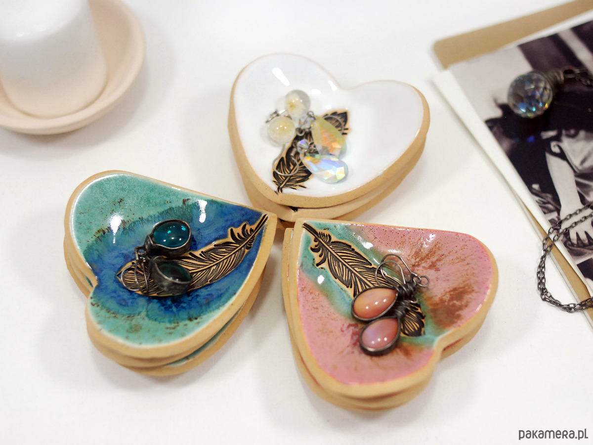pojemniki na biżuterię Miseczka ceramiczna na drobiazgi, biżuterię, obrączki 7