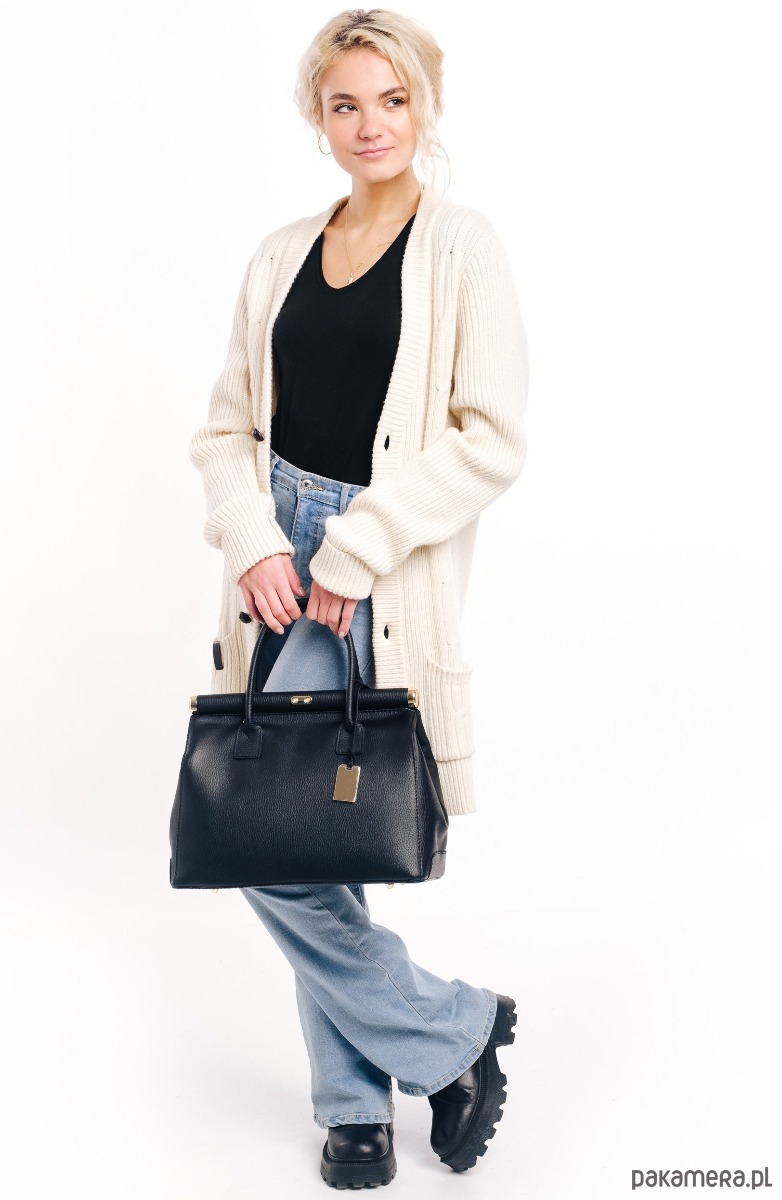 torby na ramię Torba skórzana Shopper (6884) 7