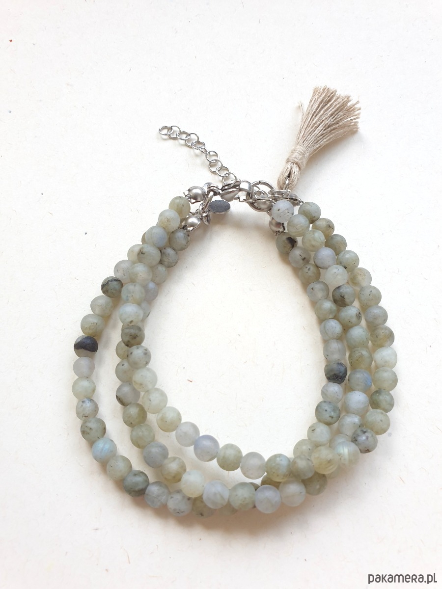 bransoletki z kamieni naturalnych Bransoletka TRIO labradoryt 1