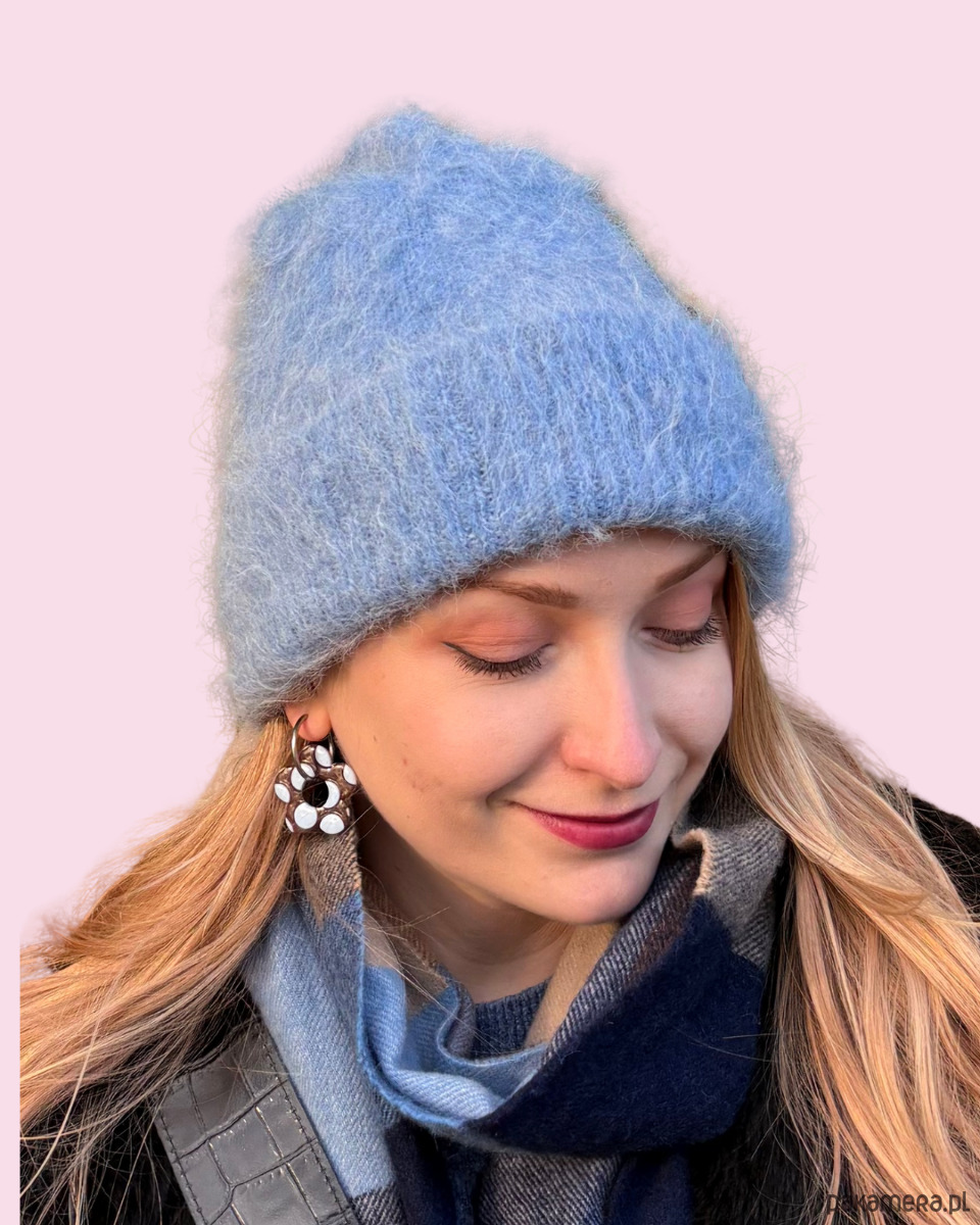 kolczyki z masy plastycznej Kolczyki dwustronne w GROSZKI - mleczna czekolada + róż 2